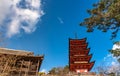 Toyokuni Shrine (Senjokaku) Five-storied pagoda in the Miyajima Royalty Free Stock Photo