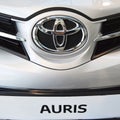 Toyota Auris logo, luxury car in Istanbul city, Turkey