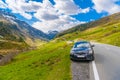 Toyota Avensis T25 in Alps mountains, Fluelapass, Davos, Graubu