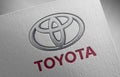Toyota_1 on paper texture