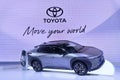 Toyota bz4x EV car concept on display at The 43th Bangkok International Motor Show 2022