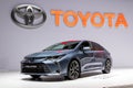 Toyota Corolla Hybrid car Royalty Free Stock Photo