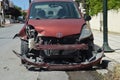 Toyota corolla verso car wreck Royalty Free Stock Photo