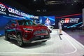 Toyota display booth at Philippine International Motor Show in Pasay, Philippines