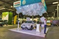 Toyota hybrid car booth on Kiev Plug-in Ukraine 2017 Exhibition.