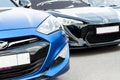 Toyota and Hyundai sports cars-front photo