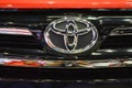 Toyota innova emblem at Philippine International Motor Show in Pasay, Philippines Royalty Free Stock Photo