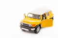 Toyota land cruiser toy car, doors open Royalty Free Stock Photo