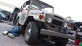 Toyota Landcruiser FJ40, 1960 from Brazil, repairman under car