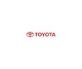 Toyota logo editorial illustrative on white background Royalty Free Stock Photo