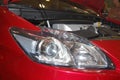 Toyota Prius head light at 3rd Philippine International Motor Show in Pasay, Phillippines Royalty Free Stock Photo