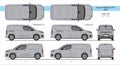 Toyota Proace City Cargo Van L1, L2 2018-present Royalty Free Stock Photo