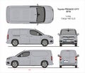 Toyota Proace City Cargo Van L2 2018-present Royalty Free Stock Photo