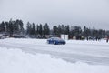 Toyota Supra on ice reaching 300 km h.