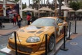 Toyota Supra, yellow, is equipped with 3.0 engine of 223 hp, five-speed manual transmission. Fast and Furious 8.