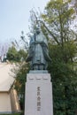 Toyotomi Hideyori Statue at Tamatsukuri Inari Shrine in Osaka, Japan. Toyotomi Hideyori 1593-1615 Royalty Free Stock Photo