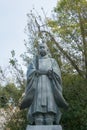 Toyotomi Hideyori Statue at Tamatsukuri Inari Shrine in Osaka, Japan. Toyotomi Hideyori 1593-1615 Royalty Free Stock Photo