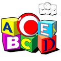 Toys alphabet cubes ball childrens education
