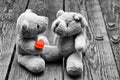 Toys bears in love