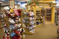 Toys and books in children bookstore