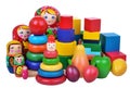 Toys collection isolated on white background Royalty Free Stock Photo