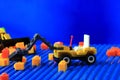 Toys, concept construction equipment, close up image. Toys inspirations