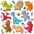 Toys doodles. Funny children toys object sketches Royalty Free Stock Photo