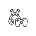 Toys and Games line icon