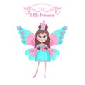 Toys for little princesses. Set of vector cliparts. Royalty Free Stock Photo