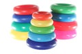 Toys pyramidion isolated on the white background Royalty Free Stock Photo