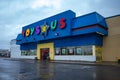 Toys R Us store on rainy day in Ottawa