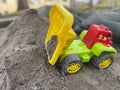 Toys in the sand Royalty Free Stock Photo