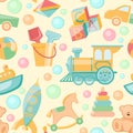 Toys seamless pattern