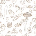 Toys seamless pattern