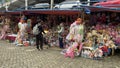 Toys and souvenir stalls being sold by traders in Ragunan Zoo area