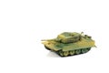 Toys Tank plastic on white background, War, fight army soldier t Royalty Free Stock Photo