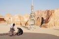 Star Wars Mos Espa  Film Set, Sahara Desert, Tamerza, Tunisia Royalty Free Stock Photo