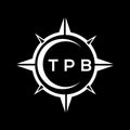 TPB abstract technology logo design on Black background. TPB creative initials letter logo concept Royalty Free Stock Photo