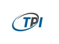TPI letter creative modern elegant logo design Royalty Free Stock Photo