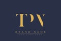 TPN abstract letter logo design Royalty Free Stock Photo