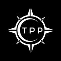 TPP abstract technology logo design on Black background. TPP creative initials letter logo concept Royalty Free Stock Photo