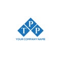 TPP letter logo design on white background. TPP creative initials letter logo concept. TPP letter design Royalty Free Stock Photo