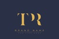 TPR abstract letter logo design Royalty Free Stock Photo