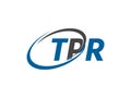 TPR letter creative modern elegant logo design Royalty Free Stock Photo
