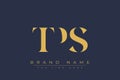TPS abstract letter logo design Royalty Free Stock Photo