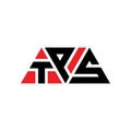 TPS triangle letter logo design with triangle shape. TPS triangle logo design monogram. TPS triangle vector logo template with red Royalty Free Stock Photo