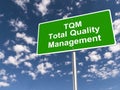 Tqm total quality management traffic sign