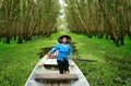 Tra Su indigo forest, Vietnam ecotourism Royalty Free Stock Photo