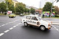 The Trabant Secundus P60 parade on Berlin street