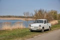 Trabant in the sunny countryside